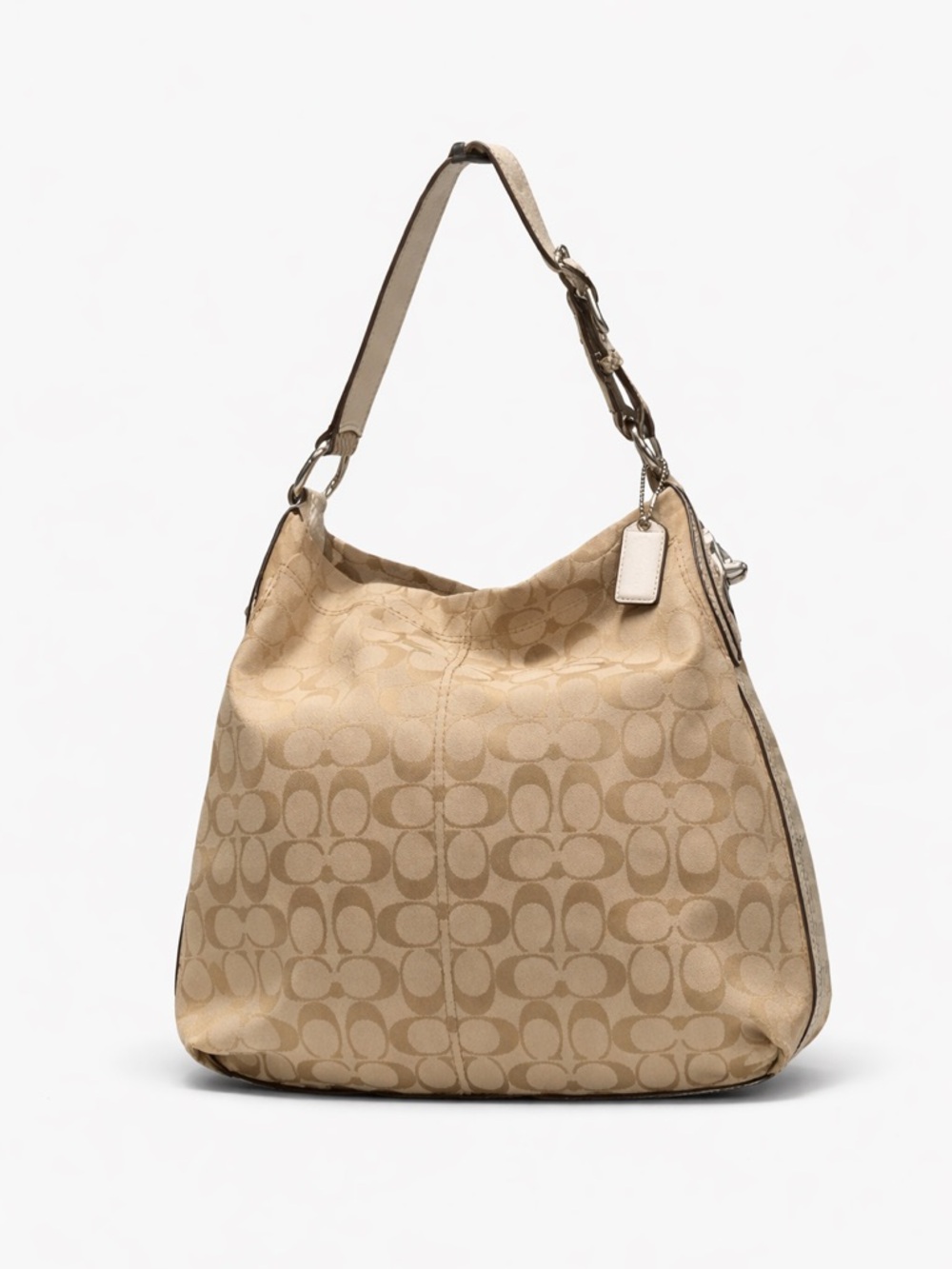 Coach Beige Signature Shoulder Bag
